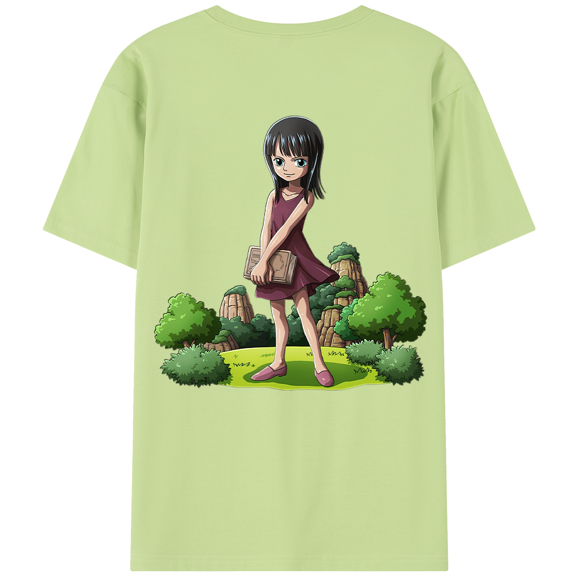 ワンピース ニコ・ロビン ONE PIECE Nico Robin 綿100％半袖Tシャツ（背面プリント）